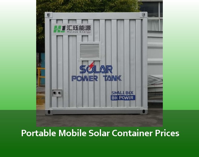 Portable Mobile Solar Container Prices